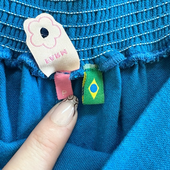 FARM Rio Matching Linen Blend Top & Pant Set Size Small - Picture 5 of 8